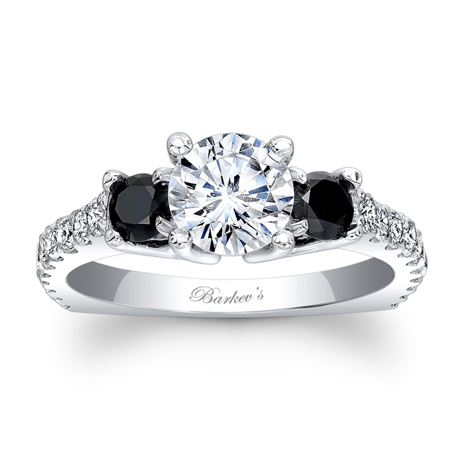 Barkev S Black Diamond Engagement Ring 7925lbkw